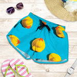 Yellow Rubber Ducks Print Women's Shorts