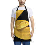 Yellow Snake Print Apron