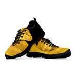 Yellow Snake Print Black Sneakers