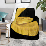 Yellow Snake Print Blanket