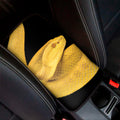 Yellow Snake Print Car Center Console Cover