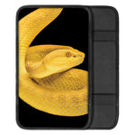 Yellow Snake Print Car Center Console Cover
