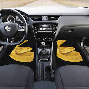 Yellow Snake Print Front Car Floor Mats