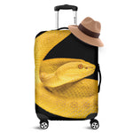 Yellow Snake Print Luggage Cover