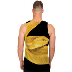 Yellow Snake Print Men's Tank Top