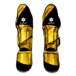 Yellow Snake Print Muay Thai Shin Guard