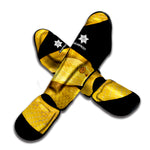 Yellow Snake Print Muay Thai Shin Guard