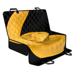 Yellow Snake Print Pet Car Back Seat Cover