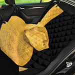 Yellow Snake Print Pet Car Back Seat Cover