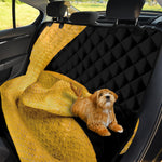 Yellow Snake Print Pet Car Back Seat Cover