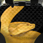 Yellow Snake Print Pet Car Back Seat Cover