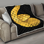 Yellow Snake Print Quilt