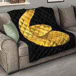 Yellow Snake Print Quilt