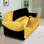 Yellow Snake Print Sofa Cover