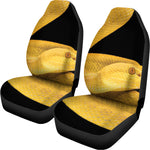 Yellow Snake Print Universal Fit Car Seat Covers