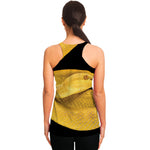 Yellow Snake Print Women's Racerback Tank Top