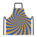 Yellow Spiral Moving Optical Illusion Apron