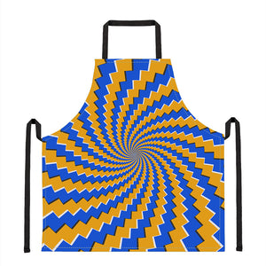 Yellow Spiral Moving Optical Illusion Apron