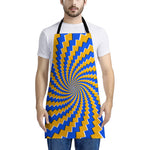 Yellow Spiral Moving Optical Illusion Apron