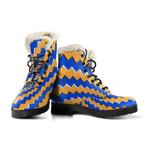 Yellow Spiral Moving Optical Illusion Comfy Boots GearFrost