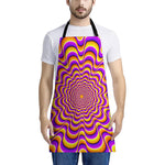 Yellow Splashing Moving Optical Illusion Apron