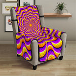 Yellow Splashing Moving Optical Illusion Armchair Protector