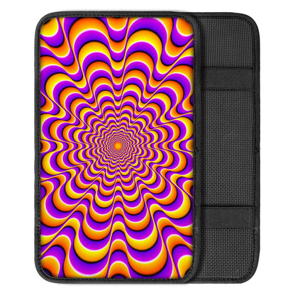 Yellow Splashing Moving Optical Illusion Car Center Console Cover
