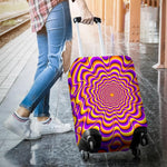 Yellow Splashing Moving Optical Illusion Luggage Cover GearFrost