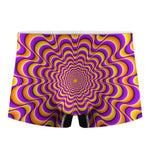 Yellow Splashing Moving Optical Illusion Men's Boxer Briefs