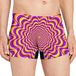 Yellow Splashing Moving Optical Illusion Men's Boxer Briefs