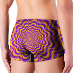 Yellow Splashing Moving Optical Illusion Men's Boxer Briefs
