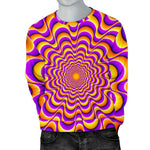 Yellow Splashing Moving Optical Illusion Men's Crewneck Sweatshirt GearFrost