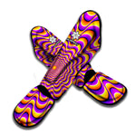 Yellow Splashing Moving Optical Illusion Muay Thai Shin Guard
