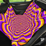 Yellow Splashing Moving Optical Illusion Pet Car Back Seat Cover