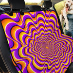 Yellow Splashing Moving Optical Illusion Pet Car Back Seat Cover