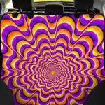 Yellow Splashing Moving Optical Illusion Pet Car Back Seat Cover