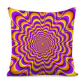 Yellow Splashing Moving Optical Illusion Pillow Cover