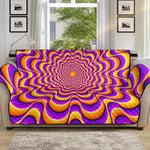 Yellow Splashing Moving Optical Illusion Sofa Protector