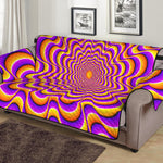 Yellow Splashing Moving Optical Illusion Sofa Protector