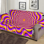 Yellow Splashing Moving Optical Illusion Sofa Protector