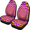 Yellow Splashing Moving Optical Illusion Universal Fit Car Seat Covers