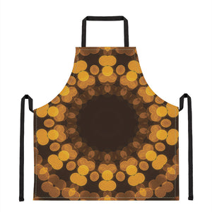 Yellow Spot Kaleidoscope Print Apron