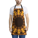 Yellow Spot Kaleidoscope Print Apron