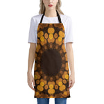 Yellow Spot Kaleidoscope Print Apron