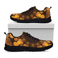 Yellow Spot Kaleidoscope Print Black Running Shoes