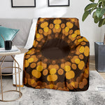 Yellow Spot Kaleidoscope Print Blanket