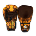 Yellow Spot Kaleidoscope Print Boxing Gloves