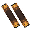 Yellow Spot Kaleidoscope Print Car Seat Belt Covers