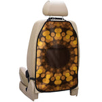 Yellow Spot Kaleidoscope Print Car Seat Organizers