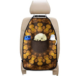 Yellow Spot Kaleidoscope Print Car Seat Organizers